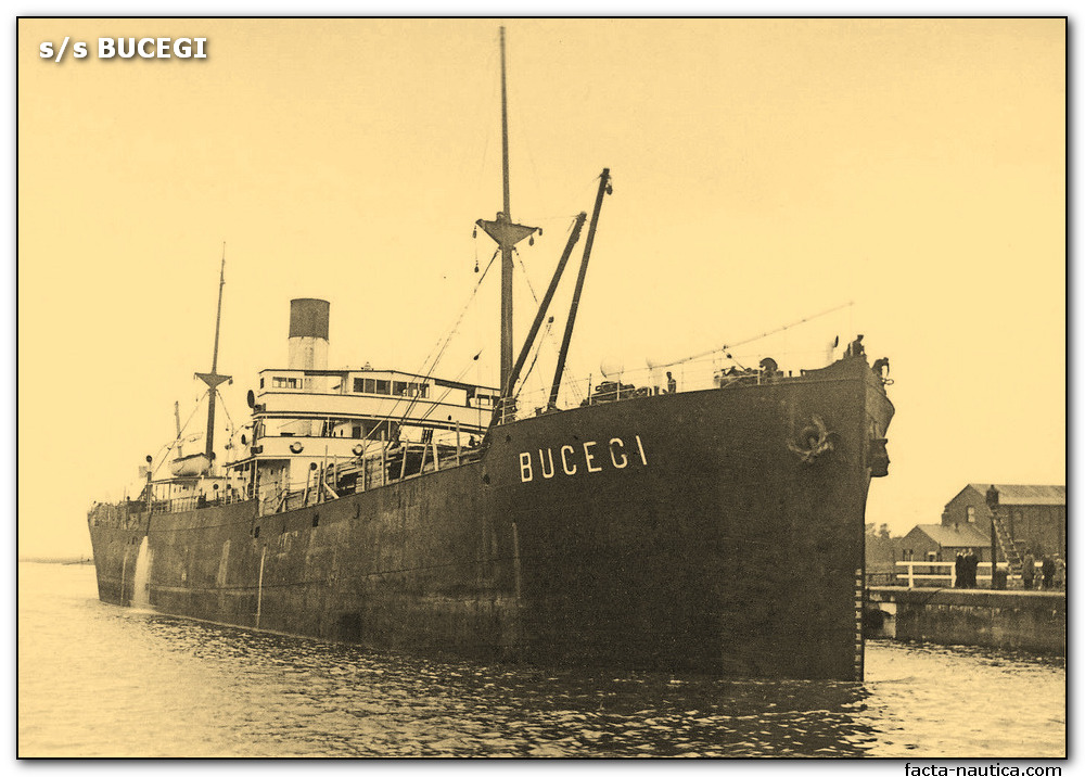 S/s BUCEGI. Cargo ship. Romania. Frachtowiec rumu�ski.