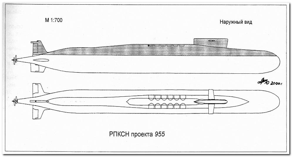 The Russian submarine Yuriy Dolgorukiy.