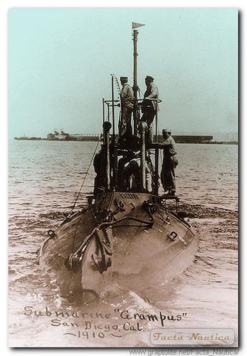 Ameryka�ski okr�t podwodny USS GRAMPUS (SS-4), p�niejszy USS A-3.