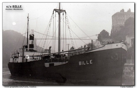 SS BILLE. Dampfer. Danzig. Gotenhafen.