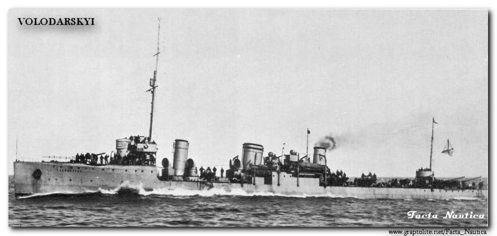Radziecki niszczyciel WO�ODARSKIJ. The Sovie destroyer VOLODARSKYI.