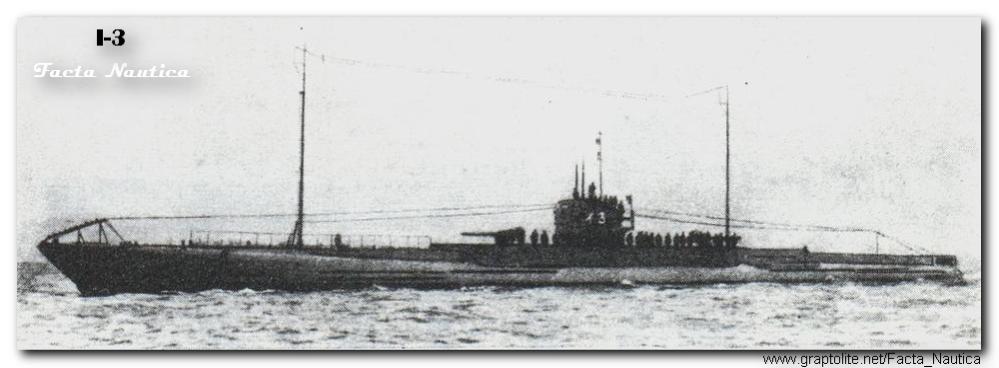 Japo�ski kr��ownik podwodny I-3 (typ JUNSEN 1). The Japanese submarine cruiser I-3 (JUNSEN 1 type).